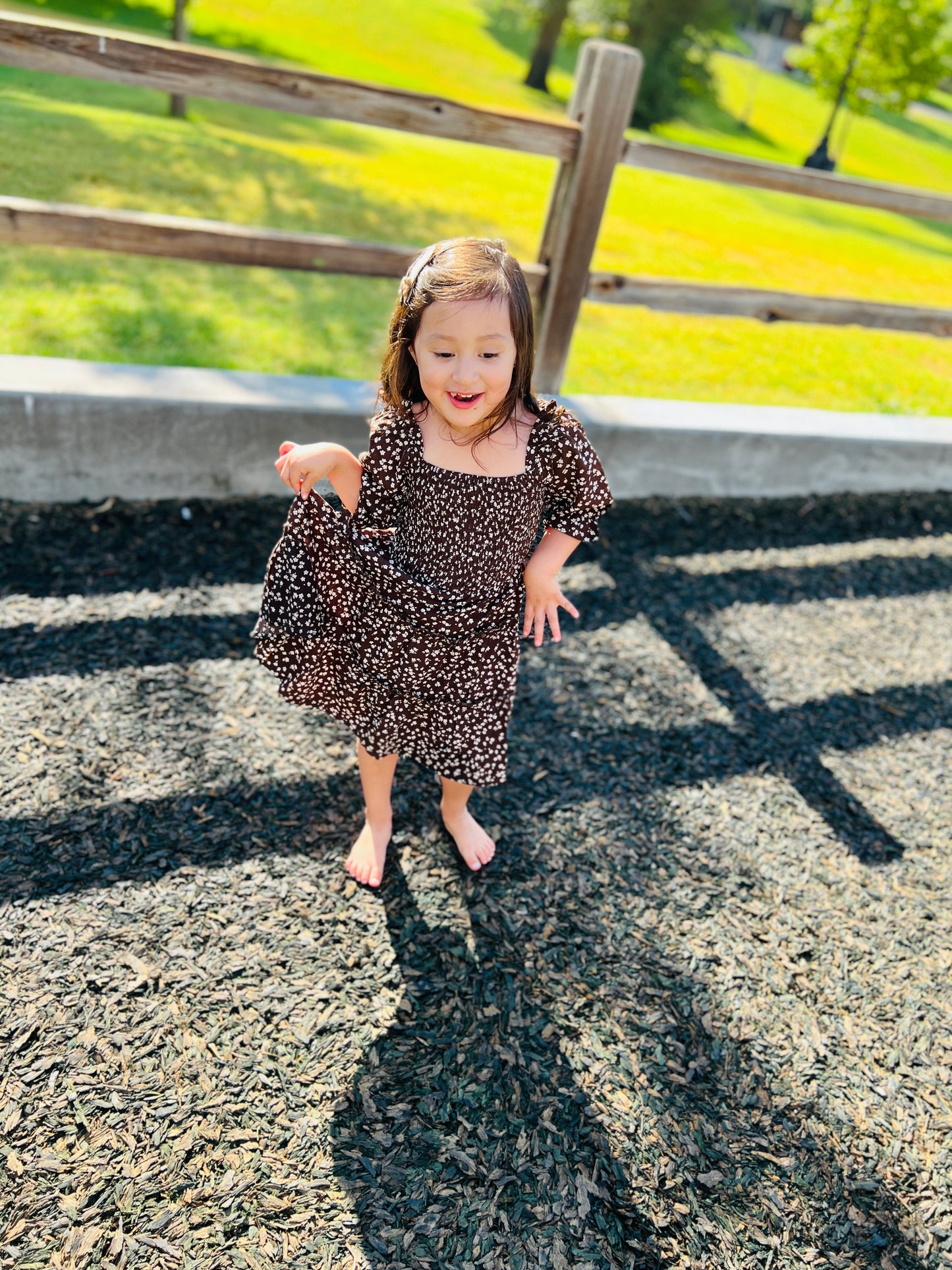 Beautiful Floral Leopard Dress