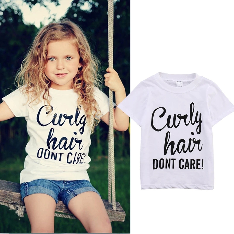 Curly Hair Don't Care T-Shirt