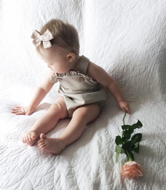 Baby Girl Backless Romper