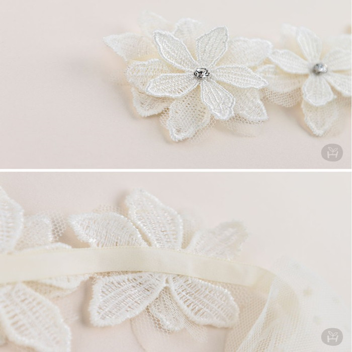 Lace Flowers Headband