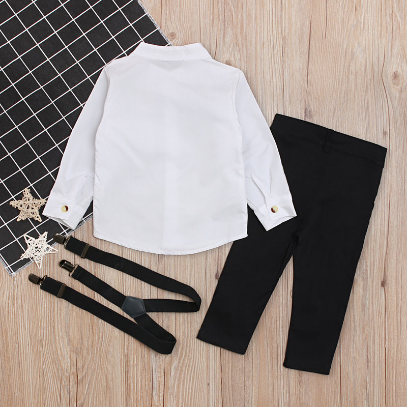 Glenteman Long Sleeve Shirt and Overalls Set