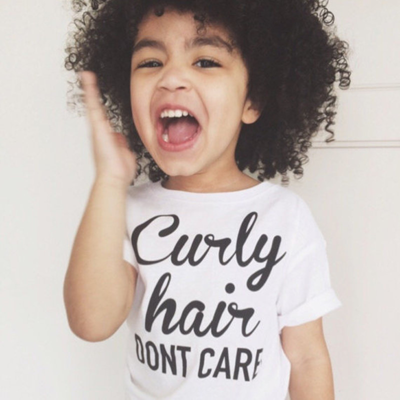 Curly Hair Don't Care T-Shirt