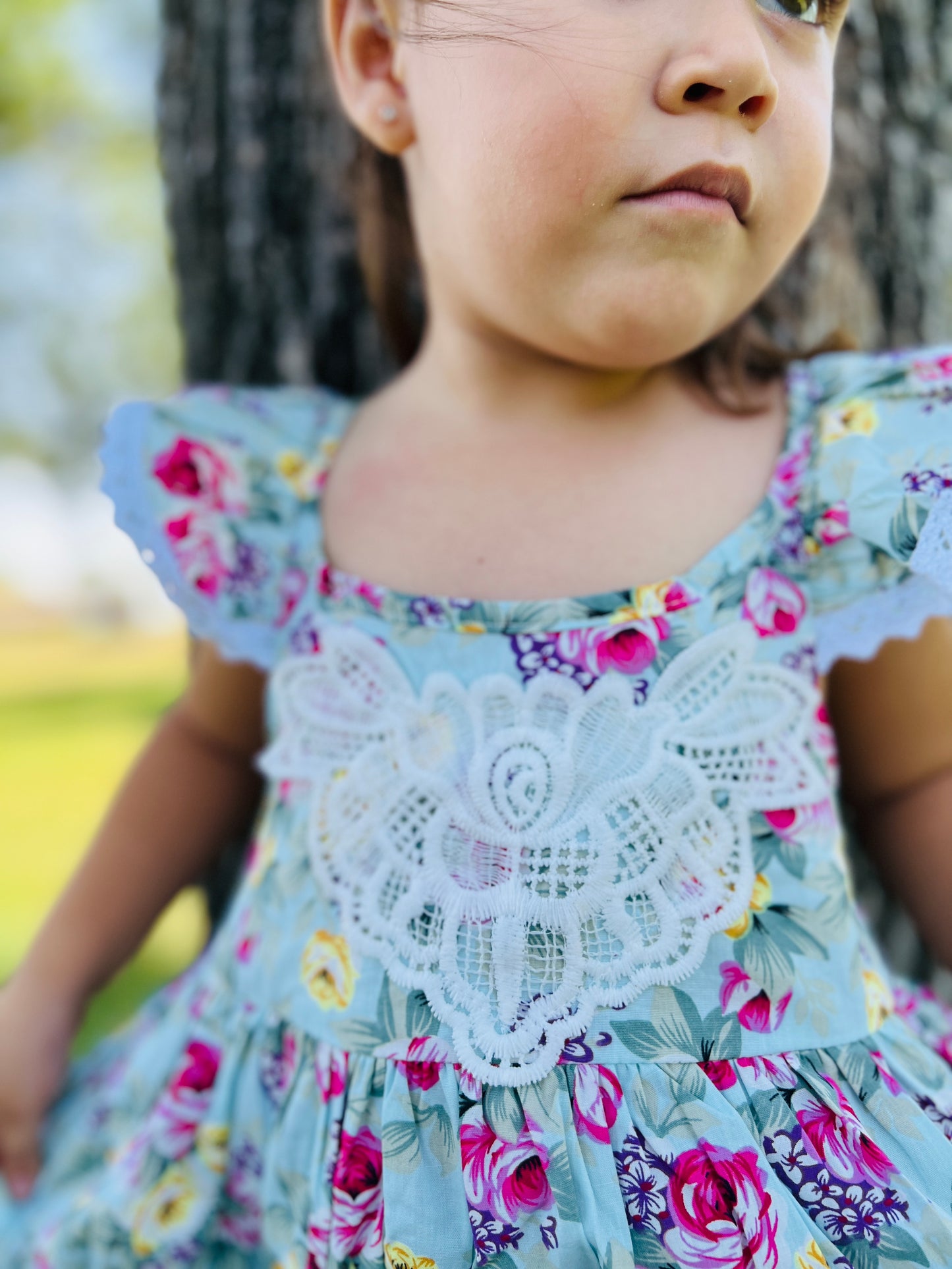 Sweet Girl flower Lace Dress